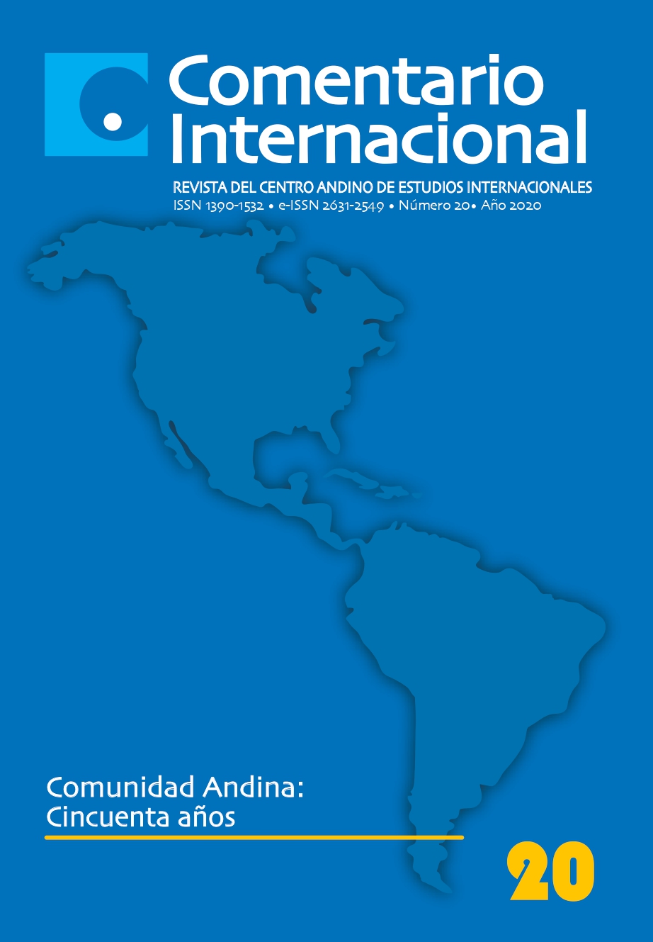 Portada - Comentario Internacional - Número 20 - Año 2020